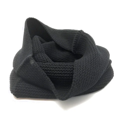 JDLOVE Infinity Winter Scarf Mongolian Wool Women Men Light Warm Not Itchy BLACK