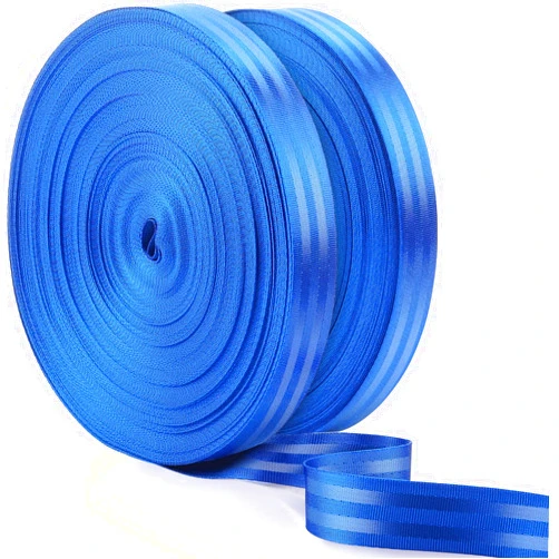 FineCheer 2 Rolls 98 Yards Nylon Strap 1 Inch Wide Heavy Duty Webbing Strap Roll Flat Webbing Strap for Indoor Outdoor Gear Climbing DIY Crafting Furniture Repairing(Sky Blue)
