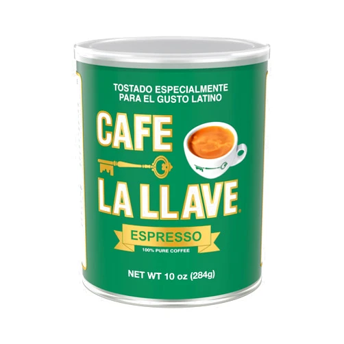 Cafe La Llave Espresso (10 ounce can) Dark Roast Coffee