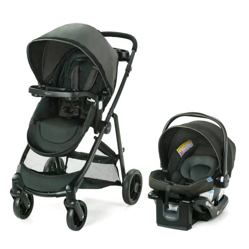 Graco, Modes Element Travel System Includes Baby Stroller with Reversible Seat Extra Storage Child Tray and SnugRide 35 Lite LX Infant Car Seat, Canter