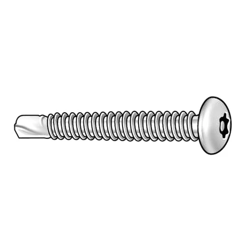 Tamper-Pruf Screw 490360, Tamper Screw, Pan, #10-16, 1 1/2, PK10