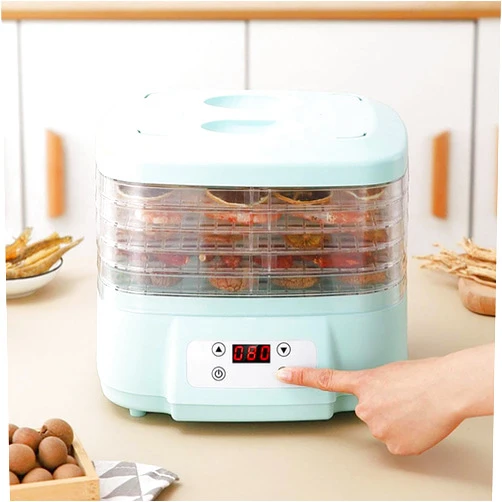 Generic Food Dehydrator Machine for Home, 360° Airflow Food Dehydrator Machine, Freeze Dryer Machine For Beef Fruits Meat Vegetables (Light blue)