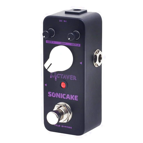 SONICAKE Octave Guitar Pedal, Analog Classic Lower Octave Guitar Effects Pedal for Guitar & Bass, True Bypass - Octaver