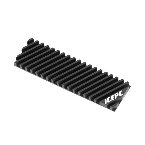 Icepc M.2 Heatsink for PS5 PCI-E NVME 2280 SSD Graphene Coating Copper Heat Sink，High Performance SSD Radiator with Thermal Conductive Adhesive for Laptop PC 2280 NGFF Cooler(70x20x1.5mm)