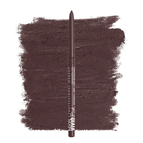 NYX PROFESSIONAL MAKEUP Vivid Rich Mechanical Eye Pencil, Vivid Rich Mechanical, Creamy Retractable Eyeliner - Smokin Topaz, Brown Eyeliner