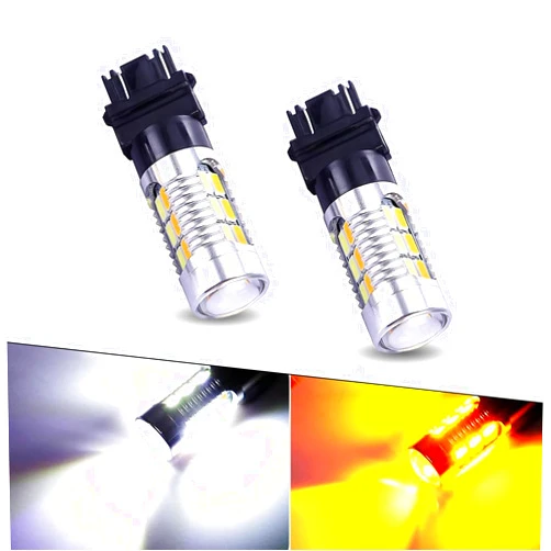 Leediga 2 PCS Car 3157 LED Bi-color Bulb, 2.45