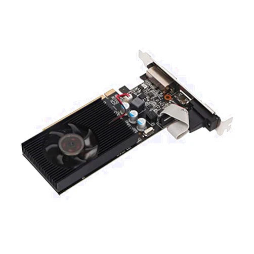 Sanpyl 610 Graphics Card, 2GB DDR3, Support DirectX 11 64 Bit, Single Fan GPU PC Gaming Video Card, PCI Express 2.0, VGA, DVI,