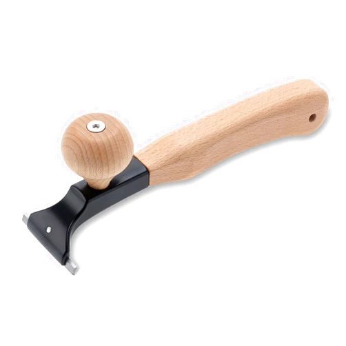 Hazztoll Premium Ergonomic Scraper – 2.5-inch YG10 Carbide Blade – Comfortable Beech Wood Handle – Multi-Surface Use – Professional Quality Tool for Paint, Varnish, Glue & Rust Removal