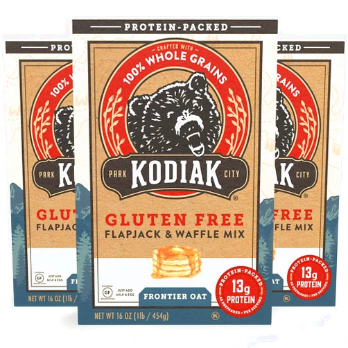 Kodiak Cakes Frontier Oat Gluten-Free Flapjack & Waffle Mix, 16 Oz (Pack Of 3)