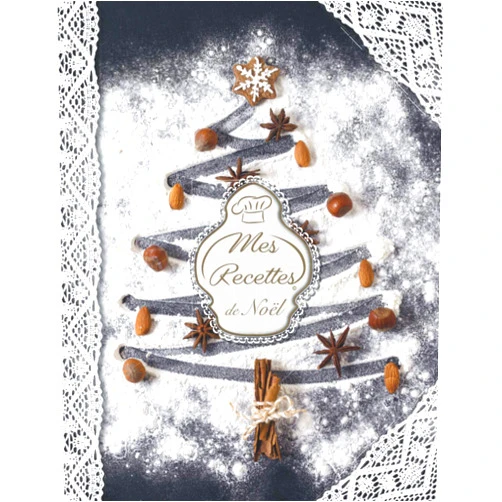 Cahier Steel Mes Recettes De Noël: Cahier à Compléter pour 52 Recettes - Livre de recettes Personnalisé à écrire - Carnet De Recettes à remplir pâtisserie (French Edition)