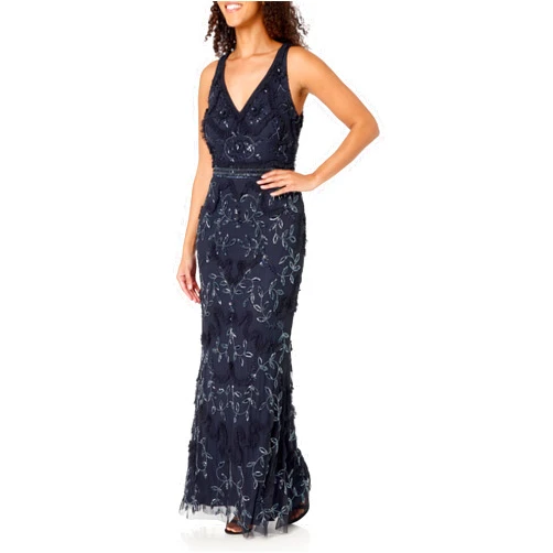 Aidan Mattox by Adrianna Papell Women's Long Sleeveless Gown