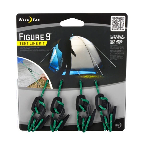 NITE IZE F9T4-03-01 Figure 9 Tent Line Kit, Black