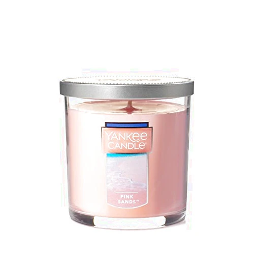 Yankee Candle Pink Sands Scented, Classic 7oz Small Tumbler Single Wick Candle, Over 35 Hours of Burn Time