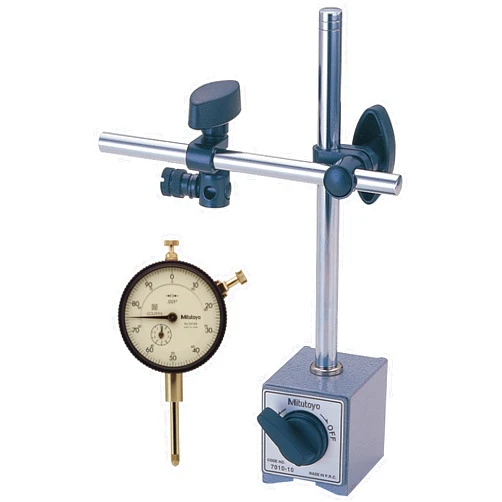 Mitutoyo 64PKA079 Magnetic Stand With Dial Indicator, 1