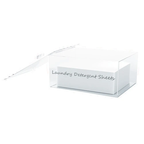 YeeBeny Acrylic Laundry Detergent Sheets Dispenser with Lid, Laundry Detergent Sheets, Storage Box for Laundry Laundry Storage Containers and Decor
