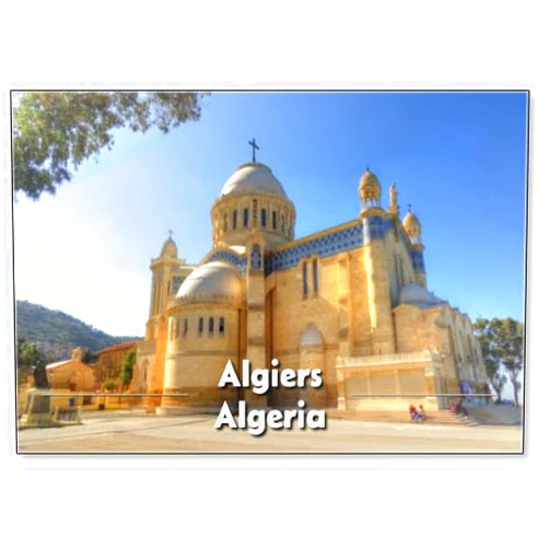 Photomagnet Algiers, Algeria, Fridge Magnet