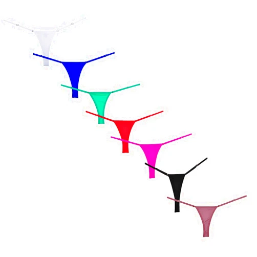 JAXFSTK Mini Bikini Micro G-String Women's Sexy Lowe Rise Adjustable Thong Fashion Tanga Lingerie Underwear