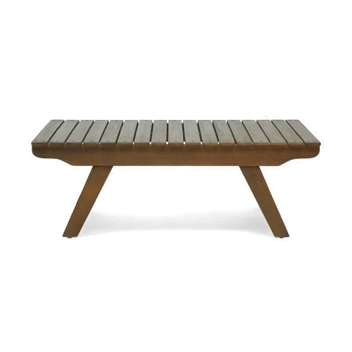 Christopher Knight Home Kailee Outdoor Wooden Coffee Table, Gray Finish