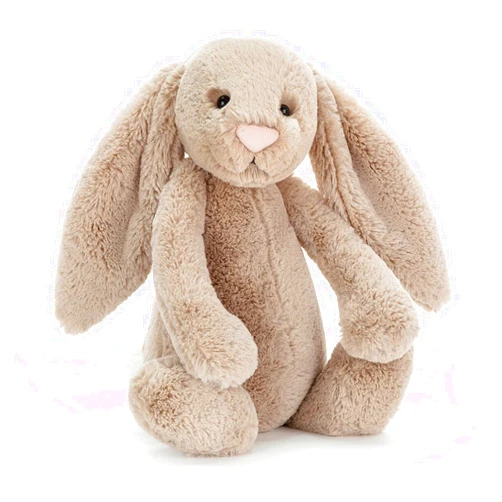 Jellycat Bashful Beige Bunny Stuffed Animal, Large 14 inches - Rabbit and Bunny Plush Toy - Classic Children's Gift