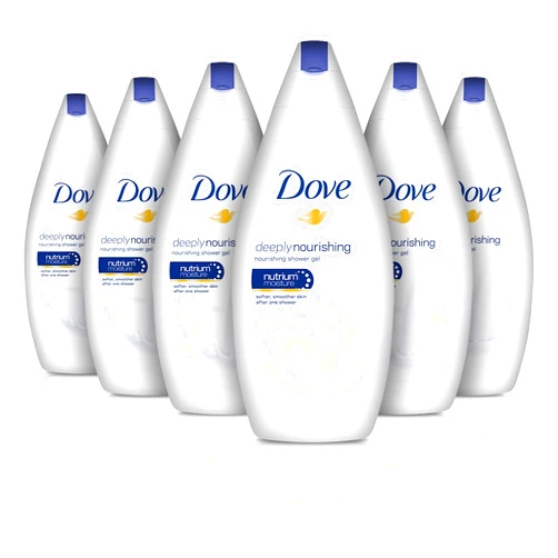 Dove Deep Moisture Deeply Nourishing Body Wash, 16.9 Fl Oz (Pack of 6)