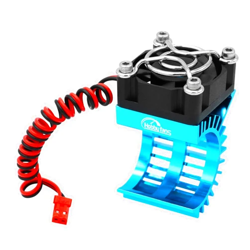 Hobby Fans RC Motor Heat Sink with 5V Cooling Fan Fit 370 380 390 2838 2858 2845 Size Brushless Motor Engine Motor Heatsink for 1/14 1/16 1/18 RC Car Truck Buggy Crawler
