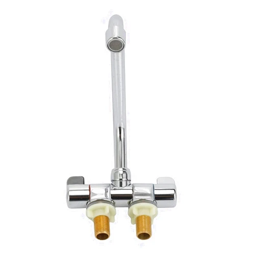 JFHEUEHY RV Folding 360 Rotation Faucet Kitchen Aerator Cold and Hot Water Tap for Bathroom Deck Caravan Boat Mounted Waterway Leisurely