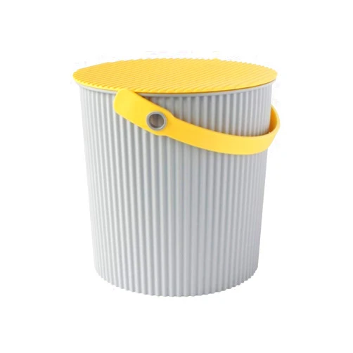 Way-be Hogdseirrs Yahata Kasei 234272 Way-be Freichair Bucket with Lid, Yellow, LL, 5.3 gal (20 L)