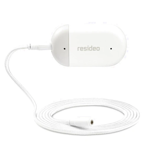 Resideo CHW3610W8001 WiFi Water Leak Detector For Home, Smart Water Sensor Alarm and Freeze Detector, Water Detector Alarm for Basement, Bathroom, and Under Sink