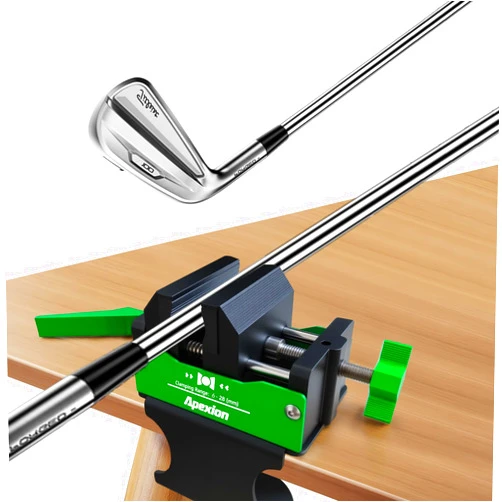 Apexion Golf Shaft Clamp Vise Tool for Regripping and Repair, Rubber Holder for Irons, Drivers, Putters, Clubmaking Accessories