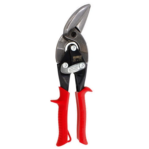 Midwest Snips MIDWEST Aviation Snip - Left Cut Offset Tinner Shears, Made in the USA - MWT-6510L