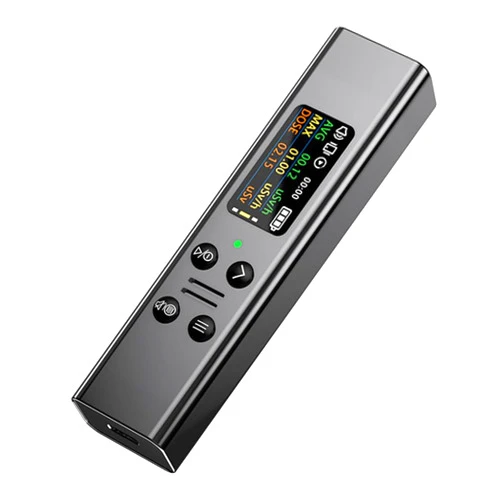 TiLtd Digital Geiger Counter Nulcear Radiation Monitor Meter dosimeter X ray Data Logger Recorder Realtime Monitoring Test (Black)