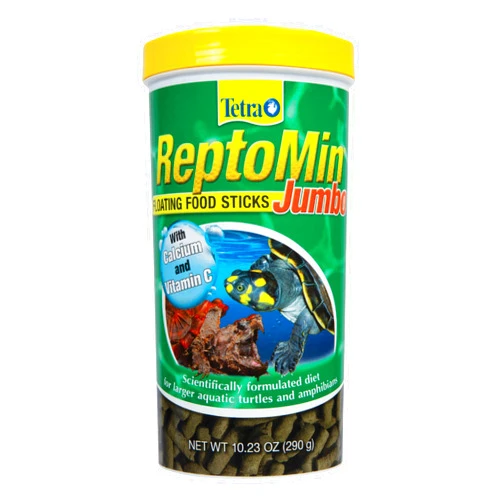 Tetra ReptoMin Jumbo Floating Food Sticks 10.23 Ounces, For Small Aquatic Turtles And Amphibians