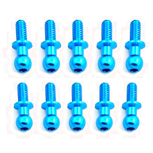 Handyman_fc BEINME 10Pcs M3 Metal Hex Ball Head Screws for Tamiya TT01 TT02 Sakura D5 1/10 RC Drift Car Spare Parts Universal