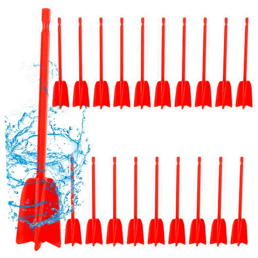WOPPLXY 20 Pcs Paint Mixer Drill Attachment, Paint Stirrer for Drill, Helix Paint Mixer Resin Mixer Epoxy Plastic Paddles for Mixing Resin, Epoxy, Silicone Molds (Red)
