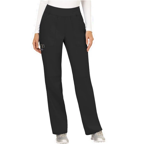 Cherokee Women's Medical Scrub Pants Stretchy Straight Leg Pull-on Bottoms WW110