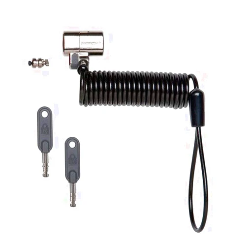 Kensington K64699US ClickSafe Portable Keyed Laptop Computer Lock,Black, Silver