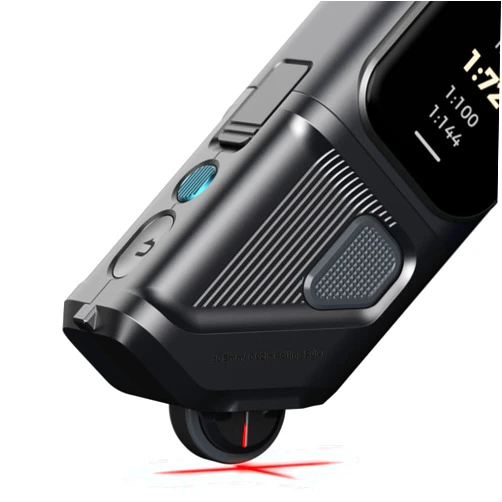 HOZO M-Cube Laser Measuring Tool Adaptor 05 Scale Roller Combo,Electronic Digital Tape Measure with Laser,Infinite Customized Scales and ±1/32 inch Accuracy,93 Built-in US Imperial, Metric Scales