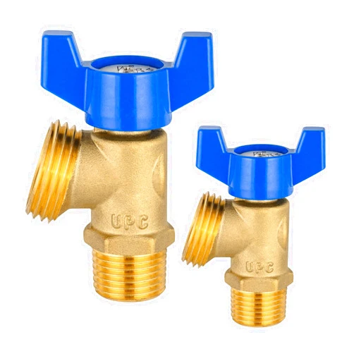 EFIELD 2-Pack EFIELD Boiler Drain Valve, 1/2 inch MIP x 3/4 inch MHT, 1/4-Turn, Brass Made