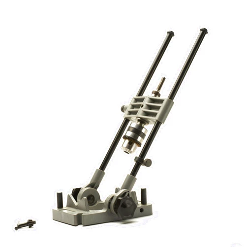 Kings County Tools Kings County Tool Portable Drill Guide Jig | Convert Hand Drill to Drill Press | Bore Up To 45-Degree Angles | 3/8-Inch Shaft and Chuck | 5-Degree Increments | Depth Stop Included