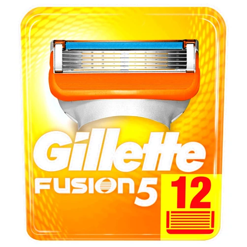 Gillette Fusion5 Men's Razor Blades Pack of 12 Refills 12 Lames Fusion