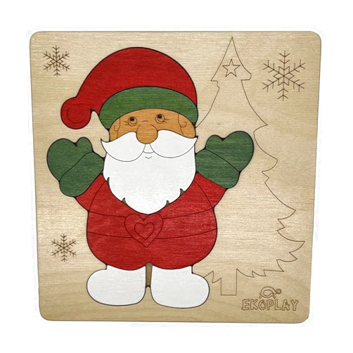 Ekoplay Santa Claus Wooden Puzzle