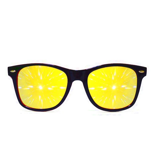 GloFX Ultimate Mirrored Line Diffraction Glasses - 3D Prism Rainbow Effect - Concert, Rave, and Music Festival Essential