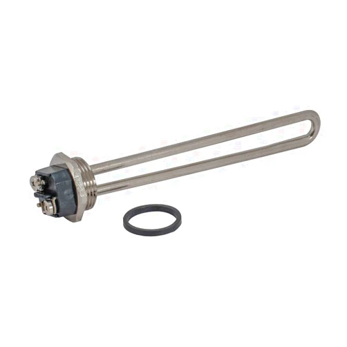 Eastman 120V x 1500W Straight Electric Water Heater Element High Watt Density, Hot Water Heating Element with Copper Sheath, Screw Mount & Gasket, 60061