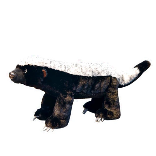FRANKIEZHOU Honey Badger Stuffed Animal-Black 15.75