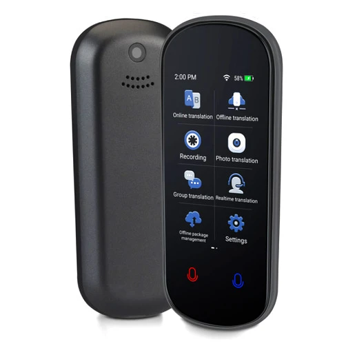 RAVIAD Language Translator Device, Two Way Real-Time Voice Translation, Support 138 Languages, Accurate Offline/Recording/Photo Instant Translation with 3” HD Inch Touch Screen for Travel, Business