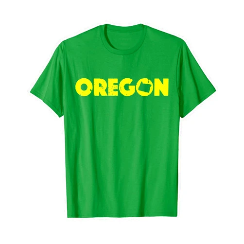 Gray & Gold Southern Apparel Home State of Oregon Pride Eugene OR Green & Yellow S500072
