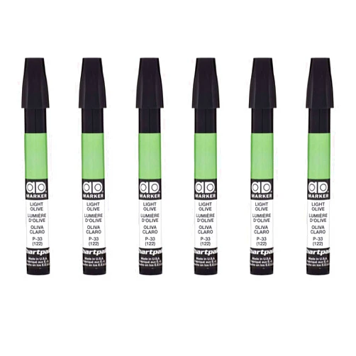 AD Marker The Original Chartpak, Tri-Nib, Light Olive, Box of 6 (P33)