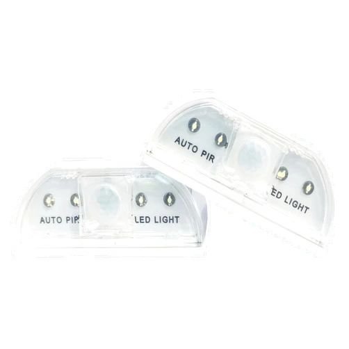 LIXLED 2 Pack Keyhole Light, IR PIR Automatic Motion Sensor Detection Door Lock Light Night Light for Door, Kitchen, Stairs, Etc (White)