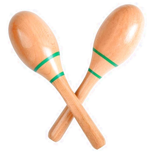 FiXcor 1 pair wooden maracas,wooden maracas for performances and events,festival celebrations,Hand Percussion Instruments for Adults (Green)