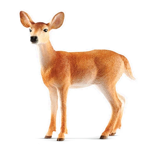 Schleich Wild Life, Animal Figurine, Animal Toys for Boys and Girls 3-8 Years Old, White-Tailed Doe, Ages 3+